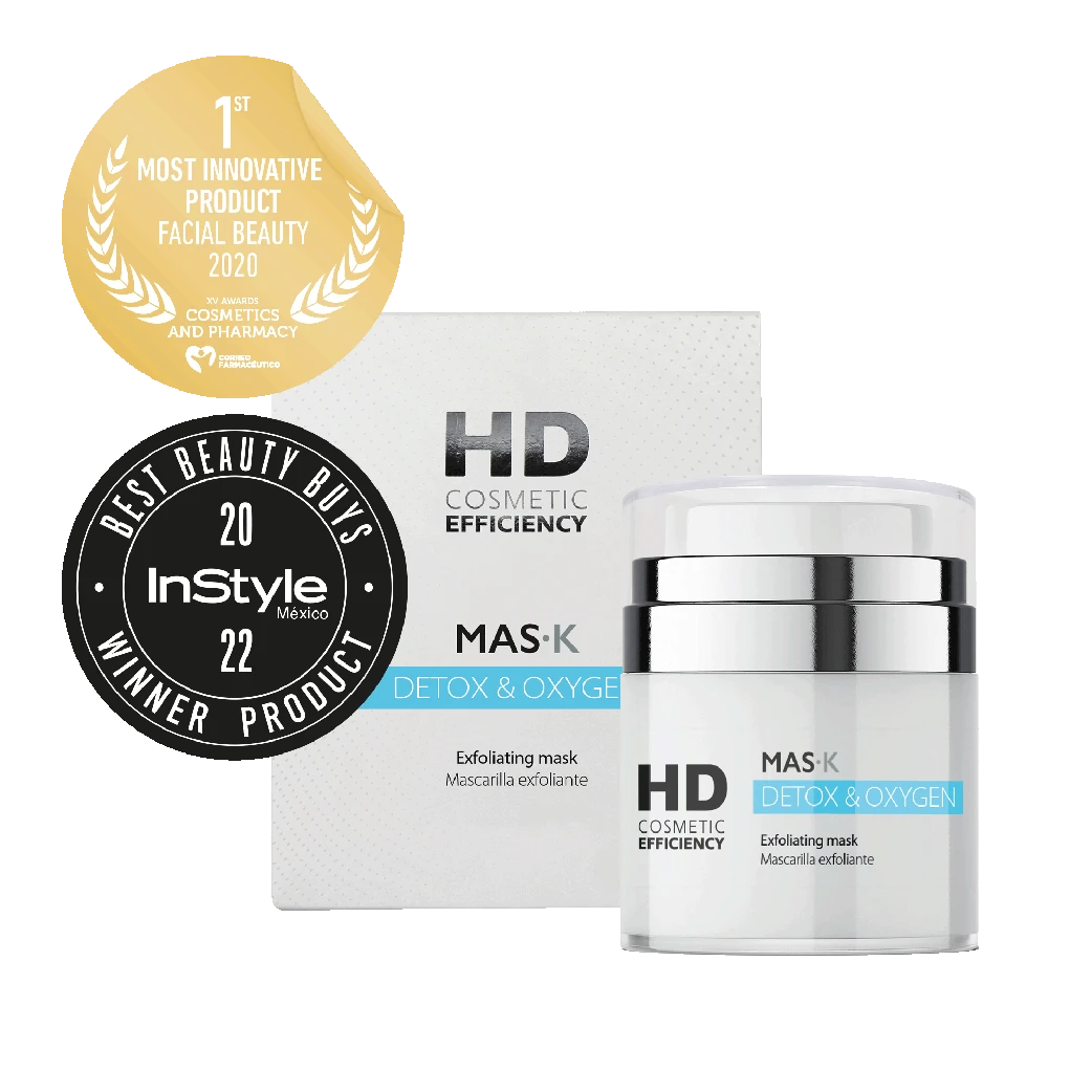 MASK DETOX & OXYGEN. Awarded Oxygenating, detoxifying and exfoliating mask