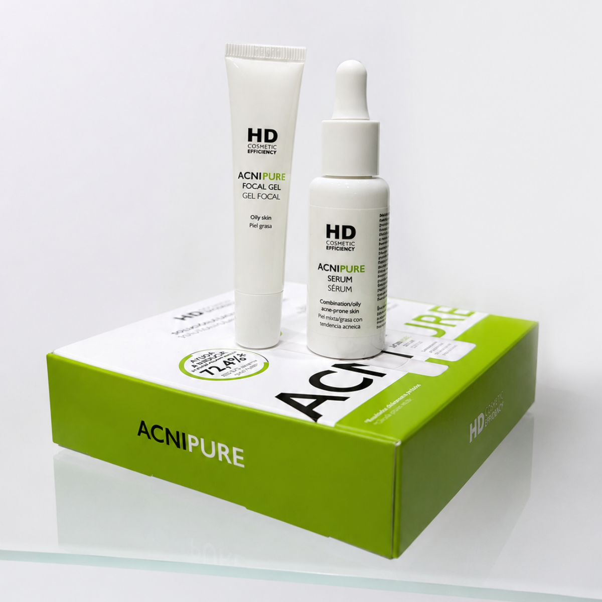ACNIPURE Serum and Focal Gel on set box