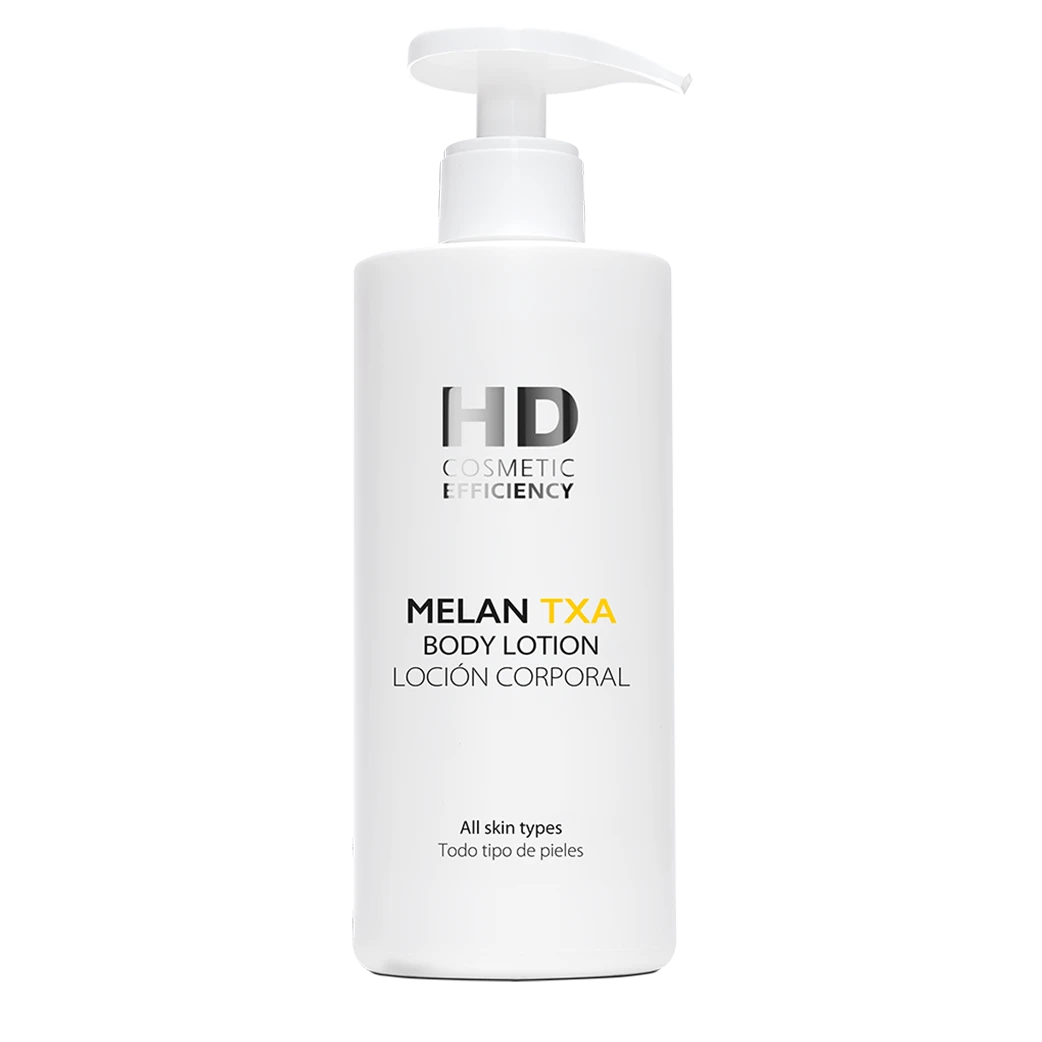 MELAN TXA BODY LOTION Daily body care with depigmenting ingredients that even skin tone and diminishes dark spots on the body.